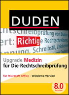 Ugrade Medizin Duden Rechtschreibprüfung für MS Office