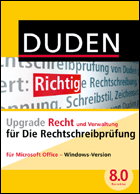 Ugrade Recht und Verwaltung Duden Rechtschreibprüfung für MS Office