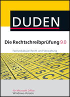 Upgrade Duden Rechtschreibprüfung Recht 9.0 für MS Office