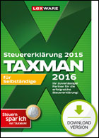 Lexware TAXMAN Selbstständige 2016