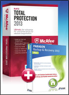 McAfee TotalProtection 2013 + Backup & Recovery 2013 Plus Edition for free