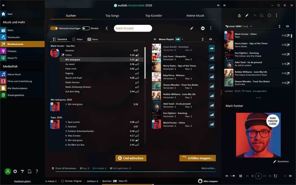 View Audials Music Rocket Images