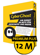 CyberGhost Premium Plus VPN - 12 Monate