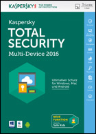 Kaspersky Total Security Multi-Device 2016 für bis zu 3 Geräte