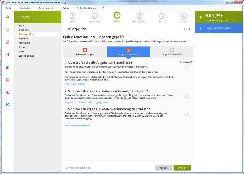 QuickSteuer Deluxe 2015