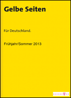 Gelbe Seiten. Für Deutschland Frühjahr/Sommer 2013