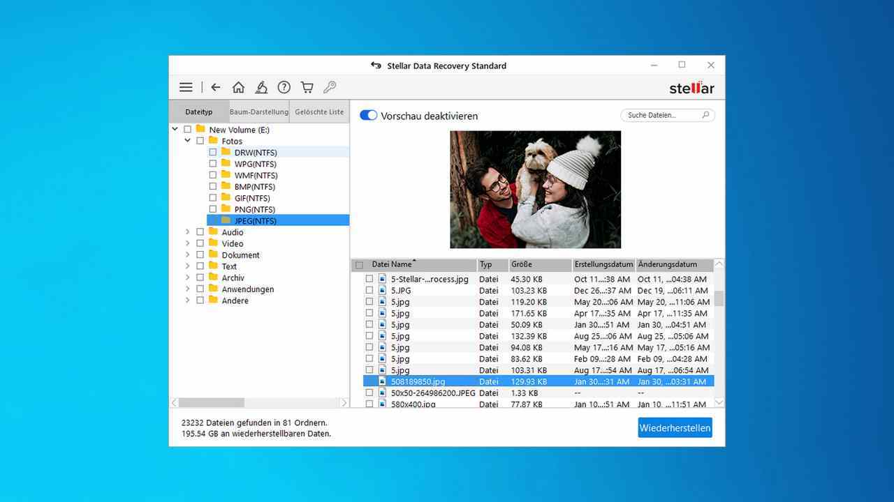 Stellar data recovery standard - checksfas